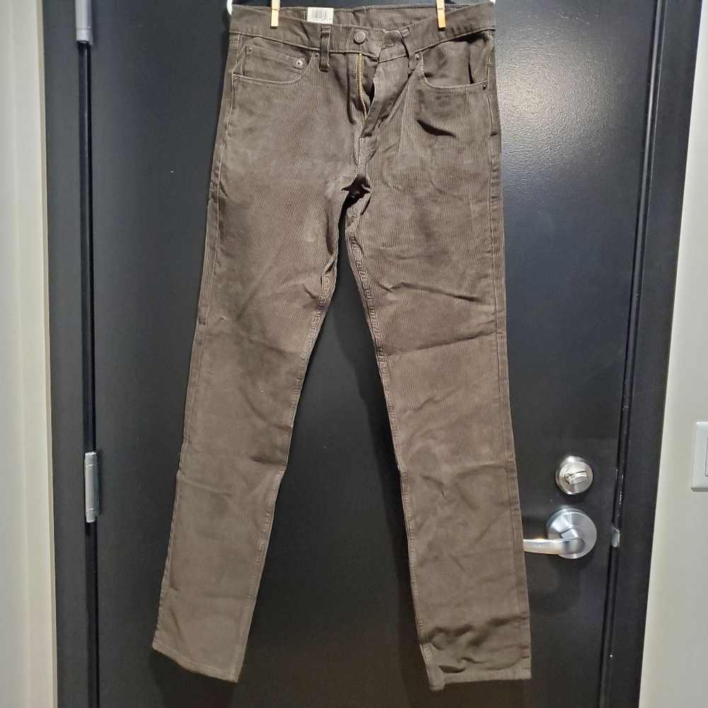 Levi's 511 Slim Brown Corduroy Pants NWT